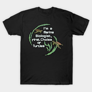 Marine Biologist Turtle Diving T-Shirt